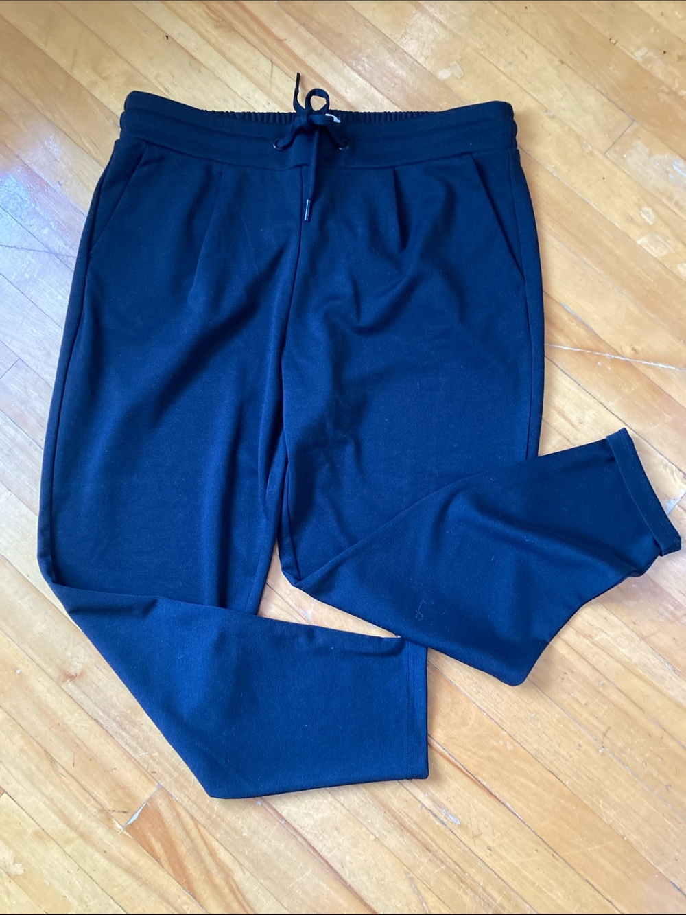 Women's Black Drawstring Jogger Trousers
